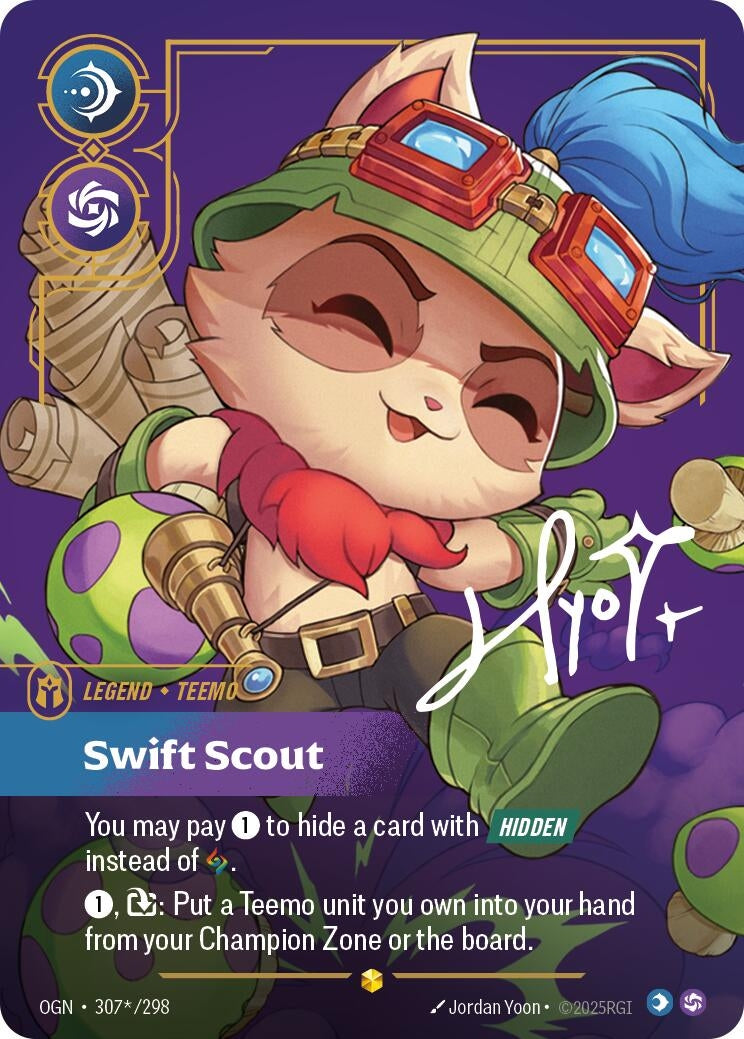 Image for Teemo - Swift Scout (Signature) (307*/298) - Riftbound: League of Legends Trading Card Game
