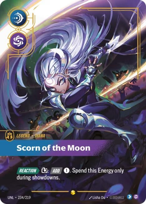 Image for Diana - Scorn of the Moon (Overnumbered) (234/219) - Riftbound: League of Legends Trading Card Game