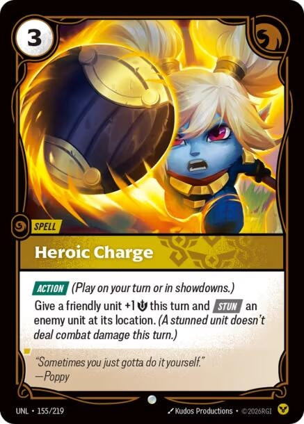 Image for Heroic Charge (155/219) - Riftbound: League of Legends Trading Card Game