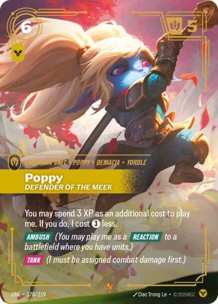 Image for Poppy - Defender of the Meek (178/219) - Riftbound: League of Legends Trading Card Game