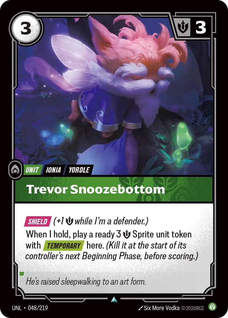 Image for Trevor Snoozebottom (048/219) - Riftbound: League of Legends Trading Card Game