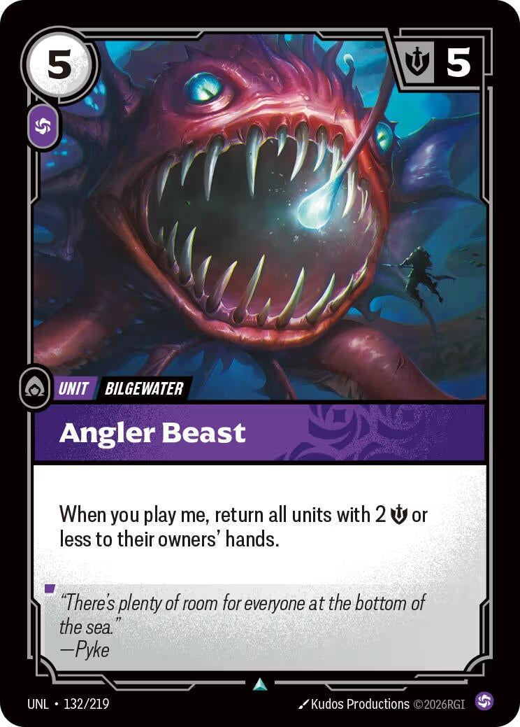 Image for Angler Beast (132/219) - Riftbound: League of Legends Trading Card Game