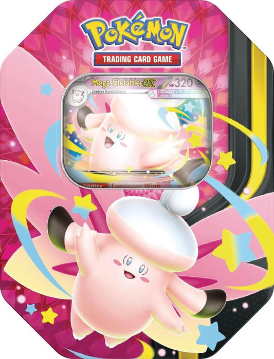 Pokémon TCG: Mega Moonlit Tin Mega Gengar & Mega Clefable