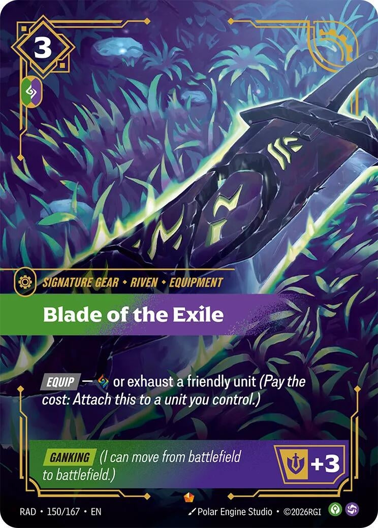 Image for Blade of the Exile (150/167) (RAD) - Riftbound: League of Legends Trading Card Game