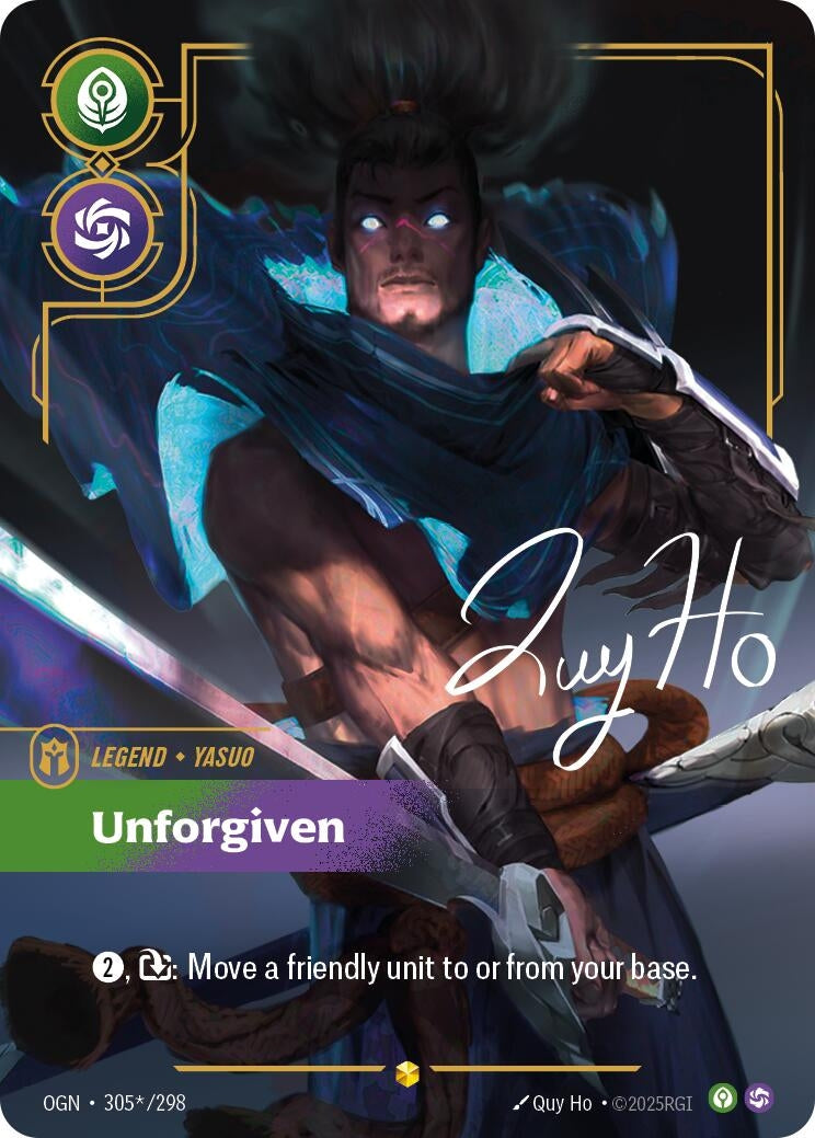 Image for Yasuo - Unforgiven (Signature) (305*/298) - Riftbound: League of Legends Trading Card Game