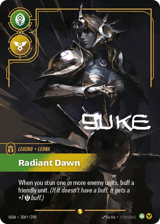 Image for Leona - Radiant Dawn (Signature) (306*/298) - Riftbound: League of Legends Trading Card Game
