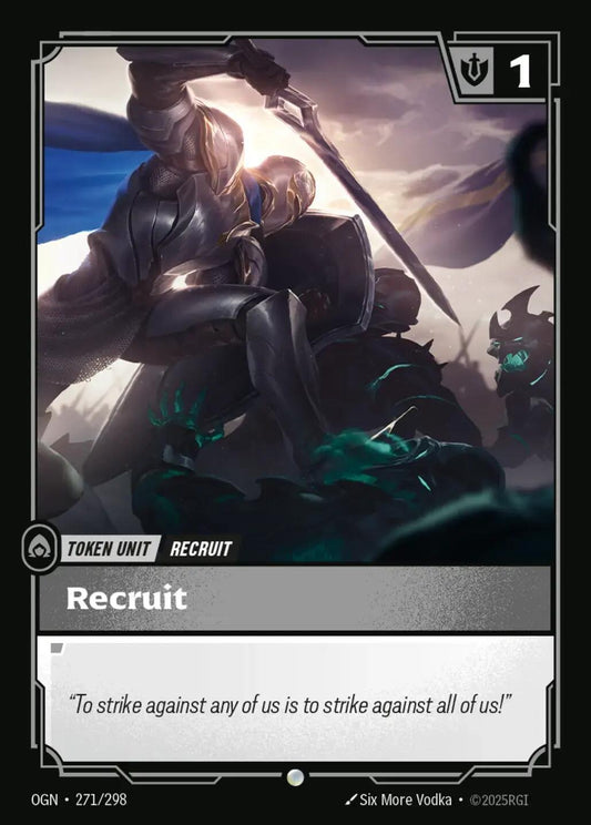 Image for Recruit (271) // Buff (271/298) - Riftbound: League of Legends Trading Card Game