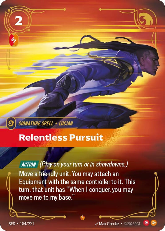 Image for Relentless Pursuit (184/221) - Riftbound: League of Legends Trading Card Game
