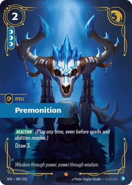 Image for Premonition (087/221) - Riftbound: League of Legends Trading Card Game