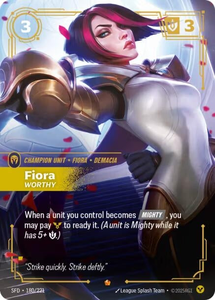 Image for Fiora - Worthy (180/221) - Riftbound: League of Legends Trading Card Game