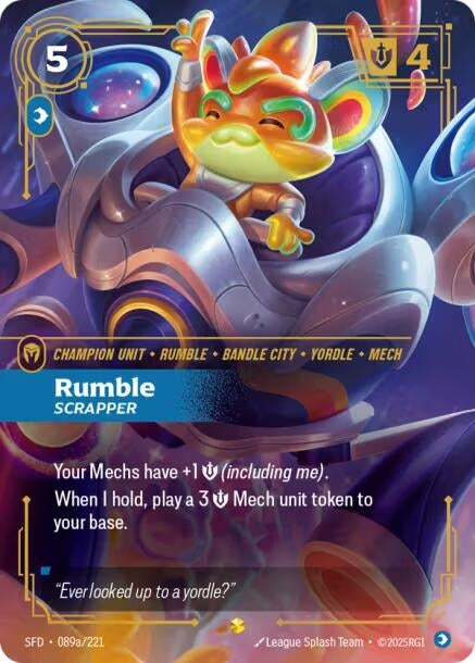 Image for Rumble - Scrapper (Alternate Art) (089a/221) - Riftbound: League of Legends Trading Card Game