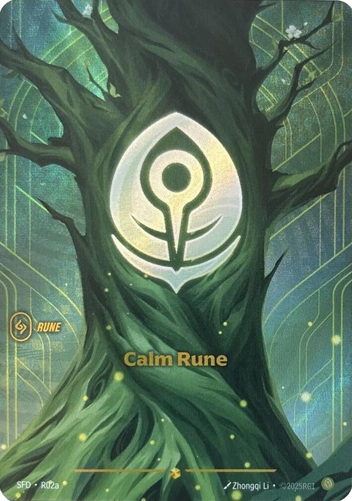Image for Calm Rune (R02a) (R02a) - Riftbound: League of Legends Trading Card Game