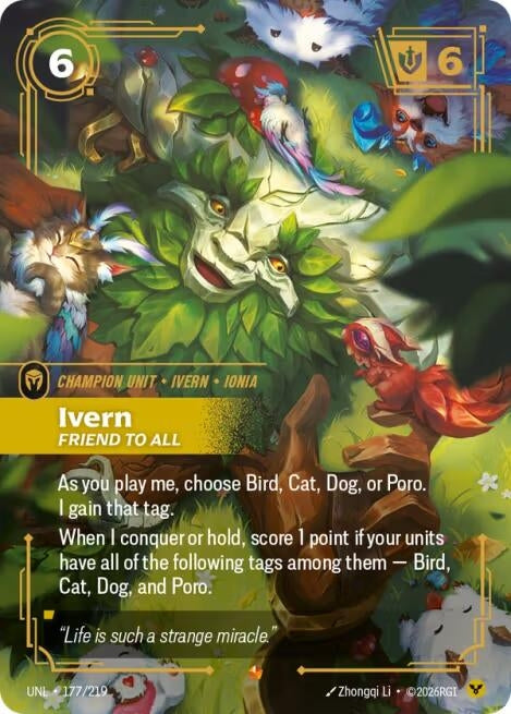 Image for Ivern - Friend to All (177/219) - Riftbound: League of Legends Trading Card Game