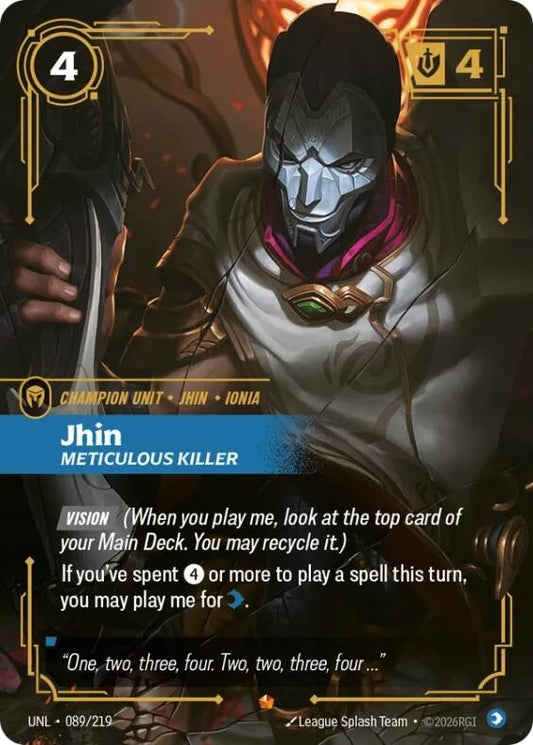 Image for Jhin - Meticulous Killer (089/219) - Riftbound: League of Legends Trading Card Game