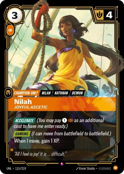 Image for Nilah - Joyful Ascetic (115/219) - Riftbound: League of Legends Trading Card Game