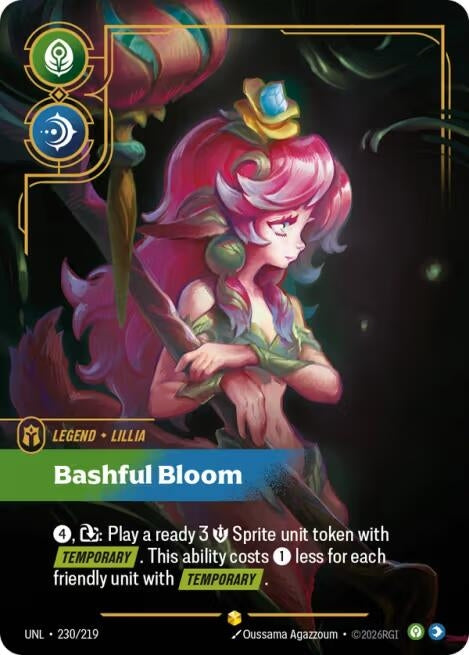 Image for Lillia - Bashful Bloom (Overnumbered) (230/219) - Riftbound: League of Legends Trading Card Game