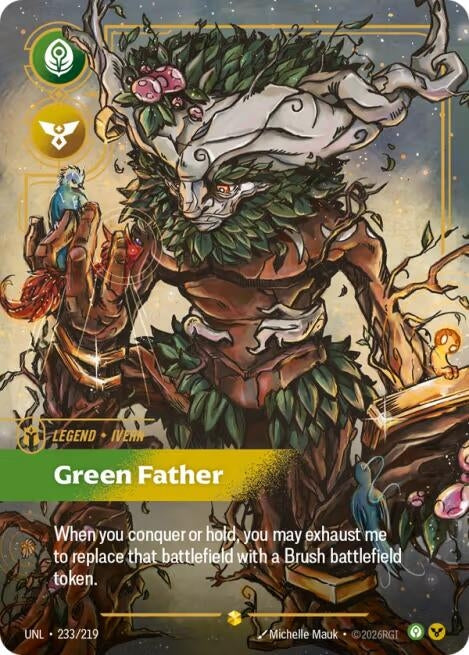Image for Ivern - Green Father (Overnumbered) (233/219) - Riftbound: League of Legends Trading Card Game