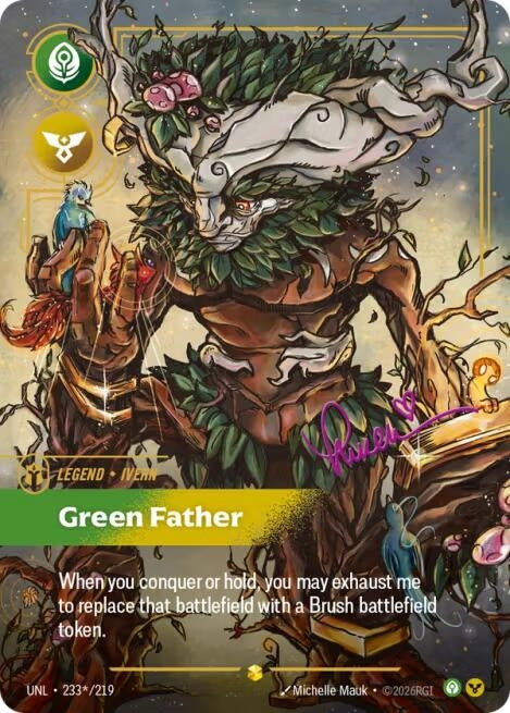 Image for Ivern - Green Father (Signature) (233*/219) - Riftbound: League of Legends Trading Card Game
