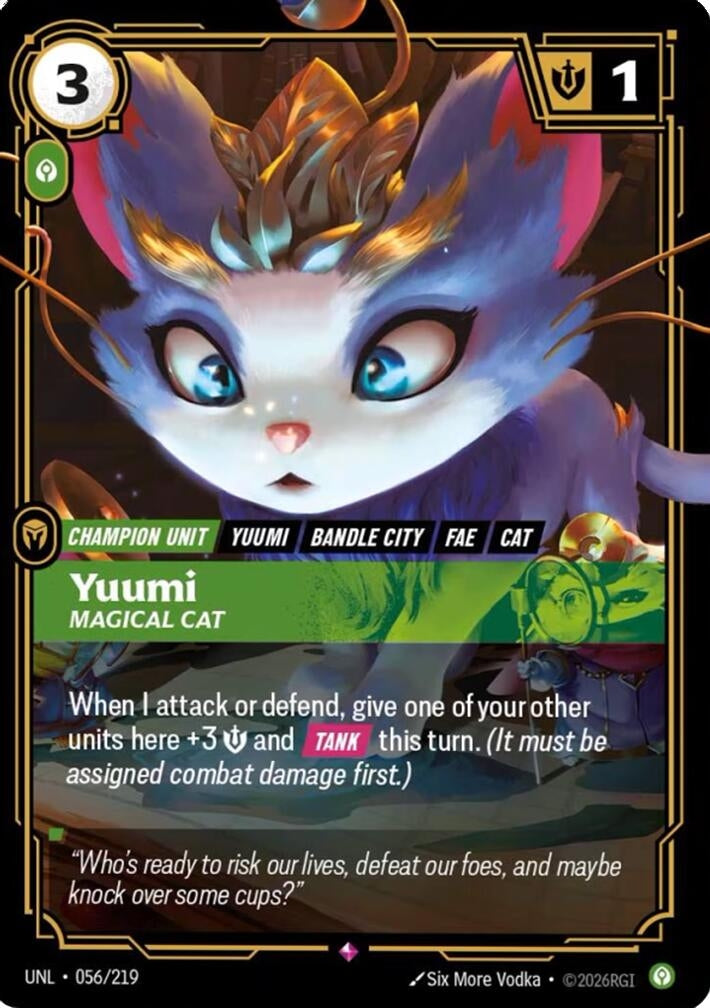 Image for Yuumi - Magical Cat (056/219) - Riftbound: League of Legends Trading Card Game