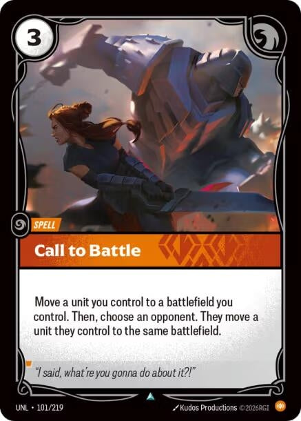 Image for Call to Battle (101/219) - Riftbound: League of Legends Trading Card Game