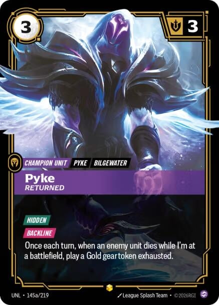 Image for Pyke - Returned (Alternate Art) (145a/219) - Riftbound: League of Legends Trading Card Game