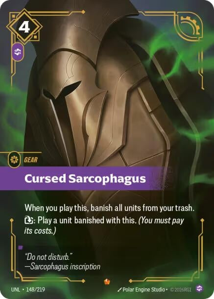 Image for Cursed Sarcophagus (148/219) - Riftbound: League of Legends Trading Card Game