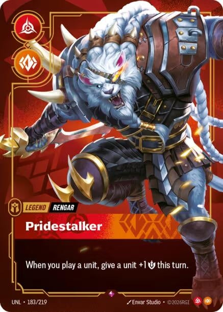 Image for Rengar - Pridestalker (183/219) - Riftbound: League of Legends Trading Card Game