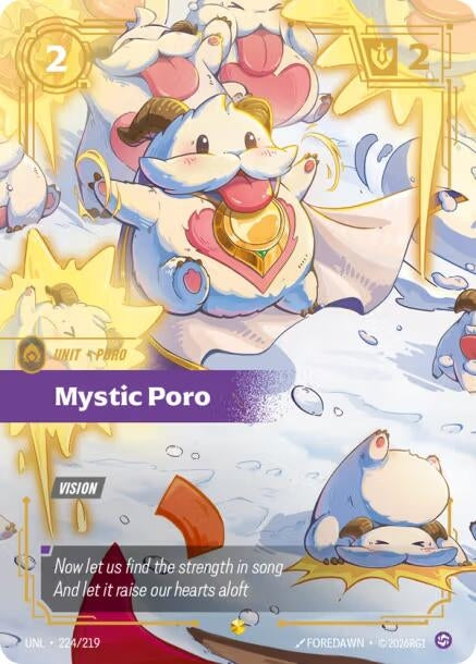 Image for Mystic Poro (Overnumbered) (224/219) - Riftbound: League of Legends Trading Card Game