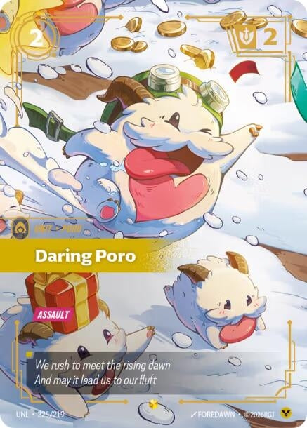 Image for Daring Poro (Overnumbered) (225/219) - Riftbound: League of Legends Trading Card Game