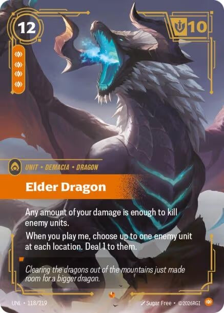 Image for Elder Dragon (118/219) - Riftbound: League of Legends Trading Card Game