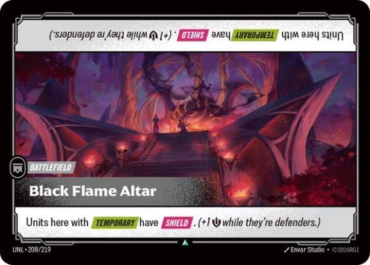 Image for Black Flame Altar (208/219) - Riftbound: League of Legends Trading Card Game