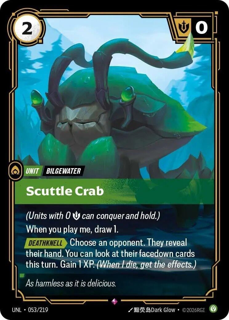 Image for Scuttle Crab (053/219) - Riftbound: League of Legends Trading Card Game