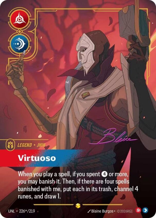 Image for Jhin - Virtuoso (Signature) (226*/219) - Riftbound: League of Legends Trading Card Game
