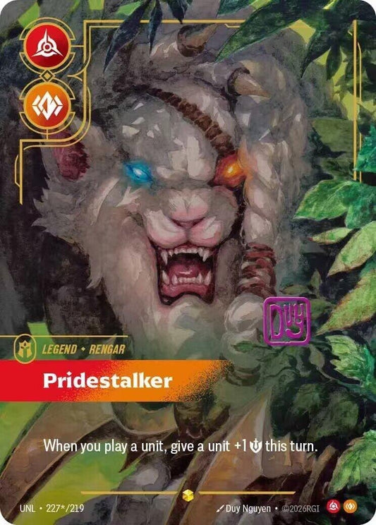 Image for Rengar - Pridestalker (Signature) (227*/219) - Riftbound: League of Legends Trading Card Game