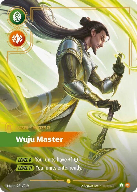 Image for Master Yi - Wuju Master (Overnumbered) (231/219) - Riftbound: League of Legends Trading Card Game