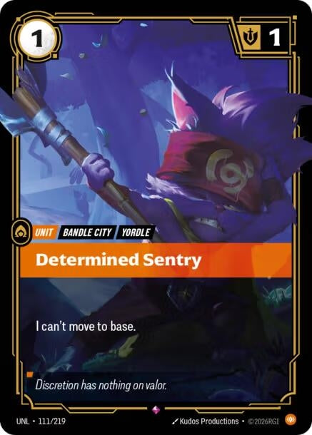 Image for Determined Sentry (111/219) - Riftbound: League of Legends Trading Card Game
