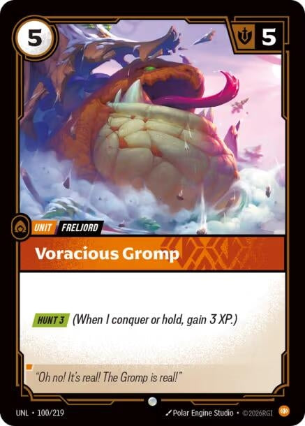 Image for Voracious Gromp (100/219) - Riftbound: League of Legends Trading Card Game