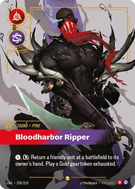 Image for Pyke - Bloodharbor Ripper (Overnumbered) (228/219) - Riftbound: League of Legends Trading Card Game