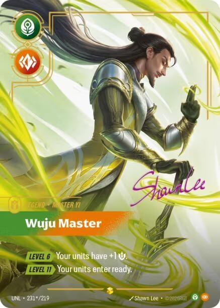 Image for Master Yi - Wuju Master (Signature) (231*/219) - Riftbound: League of Legends Trading Card Game