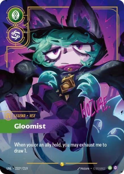 Image for Vex - Gloomist (Signature) (232*/219) - Riftbound: League of Legends Trading Card Game