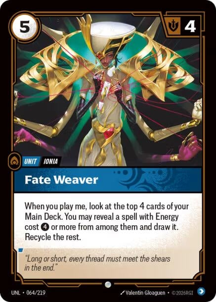 Image for Fate Weaver (064/219) - Riftbound: League of Legends Trading Card Game