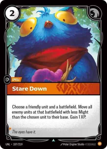 Image for Stare Down (107/219) - Riftbound: League of Legends Trading Card Game