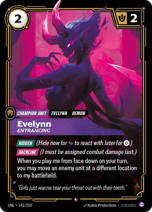 Image for Evelynn - Entrancing (141/219) - Riftbound: League of Legends Trading Card Game