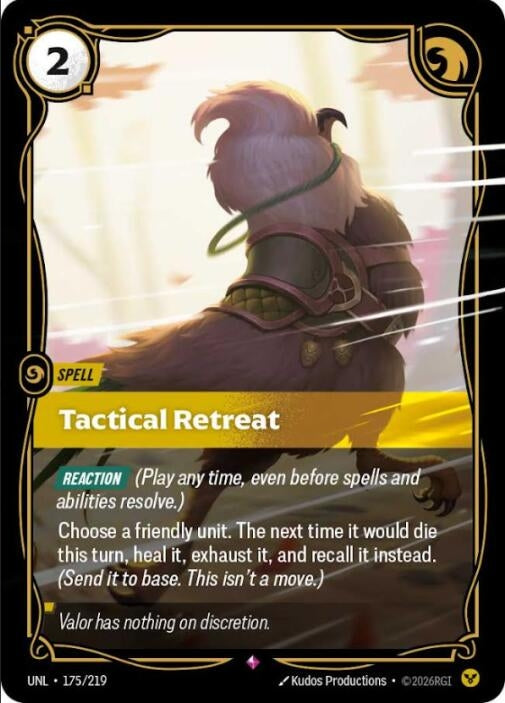 Image for Tactical Retreat (175/219) - Riftbound: League of Legends Trading Card Game