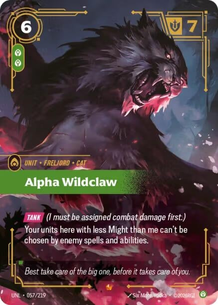 Image for Alpha Wildclaw (057/219) - Riftbound: League of Legends Trading Card Game