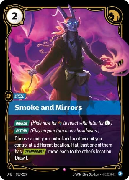 Image for Smoke and Mirrors (083/219) - Riftbound: League of Legends Trading Card Game