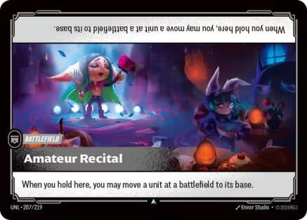Image for Amateur Recital (207/219) - Riftbound: League of Legends Trading Card Game