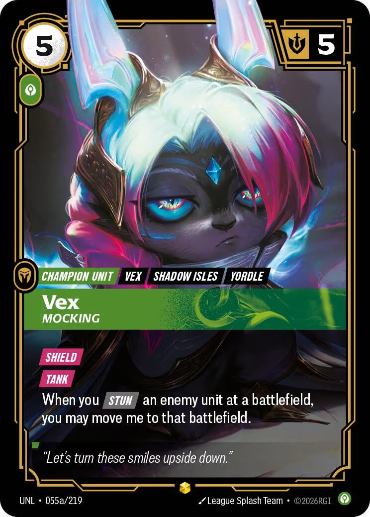 Image for Vex - Mocking (Alternate Art) (055a/219) - Riftbound: League of Legends Trading Card Game