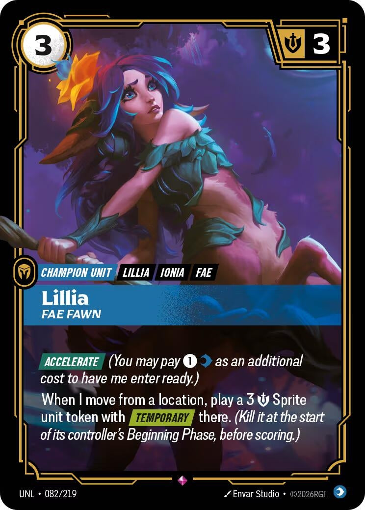 Image for Lillia - Fae Fawn (082/219) - Riftbound: League of Legends Trading Card Game