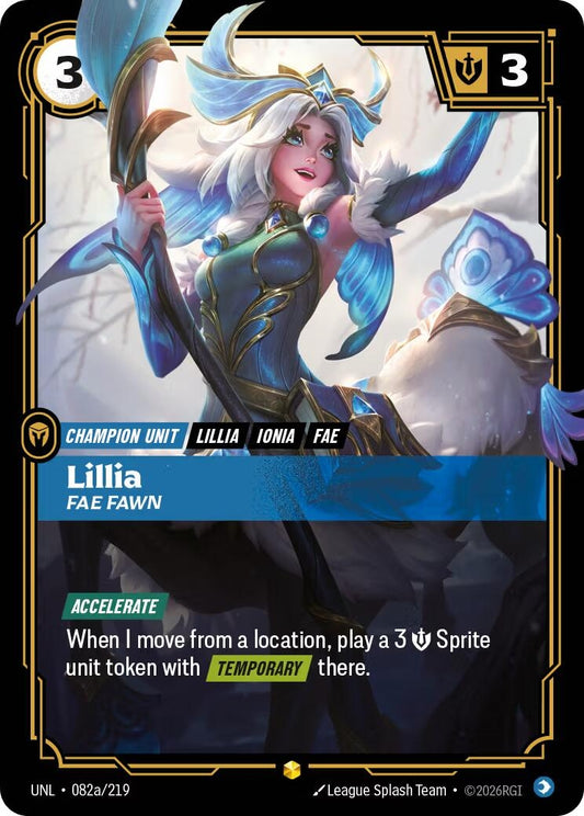 Image for Lillia - Fae Fawn (Alternate Art) (082a/219) - Riftbound: League of Legends Trading Card Game